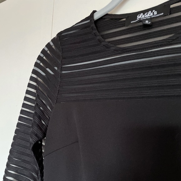 Lulu’s Mesh Black Bodycon Dress - Picture 4 of 5